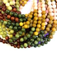 Natural Jade Beads Round DIY Sold Per Approx 38 cm Strand