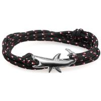 Zinc Alloy Armbånd, med Nylon & Polyester, Shark, forgyldt, mode smykker & Unisex, flere farver til valg, Længde Ca. 29.5 inch, Solgt af PC