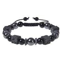 Gemstone Bracciali, Pietra naturale, fatto a mano, Regolabile & gioielli di moda & materiali diversi per la scelta & unisex, Lunghezza Appross. 7-11.8 pollice, Venduto da PC