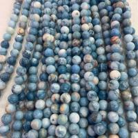 Koraliki z kameniem szlachetnym, Larimar, Koło, DIY & różnej wielkości do wyboru, niebieski, sprzedawane na około 38 cm Strand