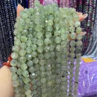 مجوهرات الأحجار الكريمة الخرز, Prehnite, المضلع, ديي & حجم مختلفة للاختيار & الأوجه, أخضر, تباع لكل تقريبا 38 سم حبلا