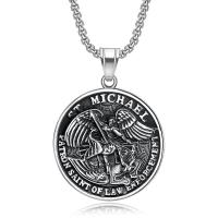 Stainless Steel smycken halsband, 304 rostfritt stål, Flat Round, mode smycken & Unisex & olika stilar för val, ursprungliga färgen, Säljs av PC