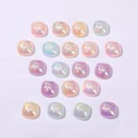 Akryl Cabochons, Square, du kan DIY, flere farver til valg, 18x18mm, Ca. 100pc'er/Bag, Solgt af Bag