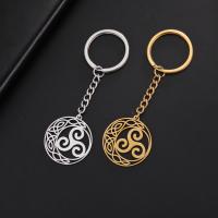 Stainless Steel Key Clasp 304 Stainless Steel Round plated Unisex & hollow nickel lead & cadmium free Sold By PC