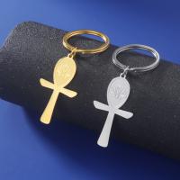 Rostfritt stål Key Lås, 304 rostfritt stål, Cross, plated, Unisex, fler färger för val, nickel, bly och kadmium gratis, Säljs av PC