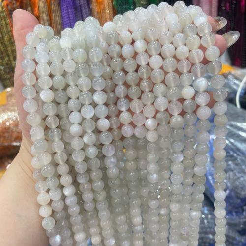 Natural Moonstone Beads Round DIY white Sold Per Approx 38 cm Strand