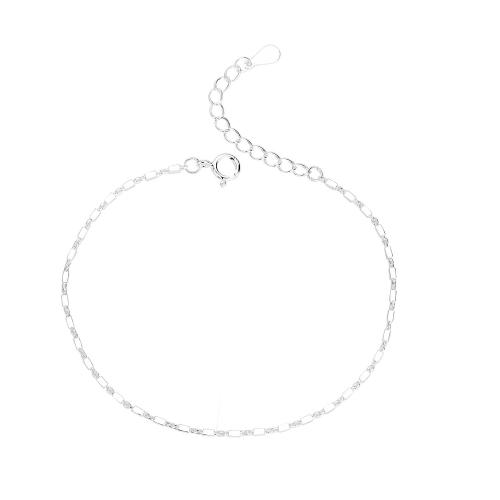 925 Sterling Silver Bangle Bracelet with 1.57inch extender chain plated fashion jewelry & for woman nickel lead & cadmium free Length Approx 5.9 Inch Sold By PC