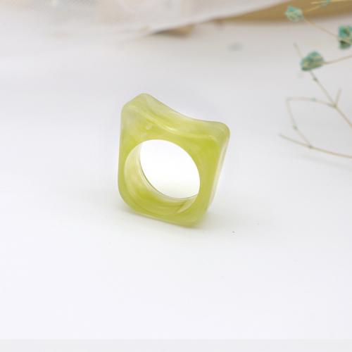 Resin Finger Ring fashion jewelry & for woman Inner Approx 18mm Sold By Bag