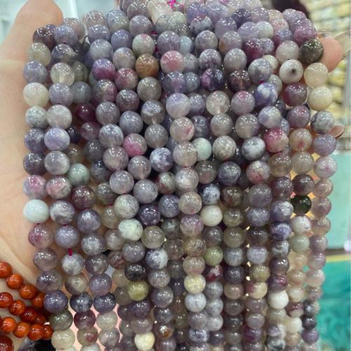 Gemstone Jewelry Beads Plum Blossom Tourmaline Round DIY mixed colors Sold Per Approx 38 cm Strand