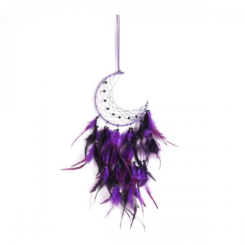 Mode Dreamcatcher, Feather, til hjemmet og kontoret, lilla, 480mm, Solgt af PC