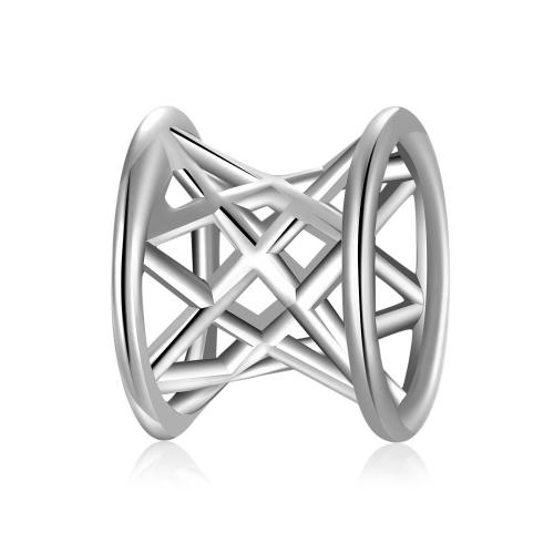 925 Ασημένιες Χάντρες, 925 Sterling Silver, DIY & διαφορετικά στυλ για την επιλογή & μικρο ανοίξει κυβικά ζιρκονία & εποξική αυτοκόλλητο & κοίλος, beads length 10-20mm, Sold Με PC