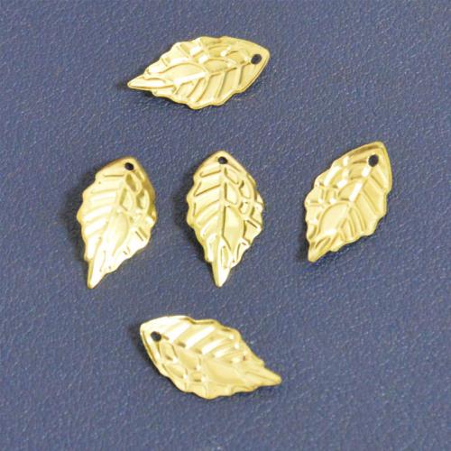 Fashion Iron Pendler, Jern, Leaf, forgyldt, du kan DIY, flere farver til valg, nikkel, bly & cadmium fri, 19x10mm, Solgt af PC