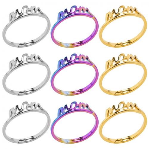 Stainless Steel Finger Ring 304 Stainless Steel Vacuum Ion Plating fashion jewelry & Unisex US Ring Sold By PC