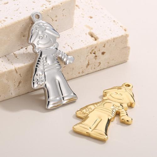 Stainless Steel Pendants 304 Stainless Steel Boy Vacuum Ion Plating fashion jewelry Sold By PC