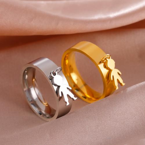 Stainless Steel Finger Ring 304 Stainless Steel plated fashion jewelry & Unisex nickel lead & cadmium free .9mm .2mm Sold By PC