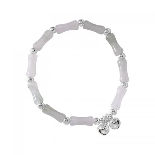 bracelet, avec Argent sterling 925, cloche, élastique & pour femme, Longueur Environ 6.7 pouce, Vendu par PC