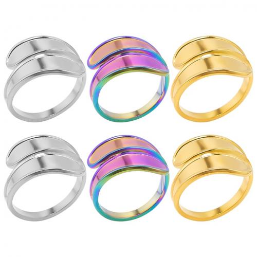 Stainless Steel Finger Ring 304 Stainless Steel Vacuum Ion Plating fashion jewelry & Unisex US Ring Sold By PC