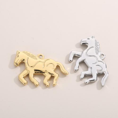 Acciaio inossidabile Animal Ciondoli, 304 acciaio inox, Cavallo, gioielli di moda, nessuno, 37x23mm, Venduto da PC