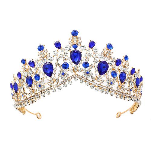 Diadema, lega in zinco, placcato, gioielli di moda & per la donna & con strass, nessuno, assenza di nichel,piombo&cadmio, Diametro interno:Appross. 160mm, Venduto da PC