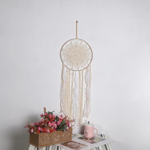 Moda Dreamcatcher, pluma, con Caña & Nylón & fundición, para el hogar y la oficina, Blanco, 1020mm, Vendido por UD