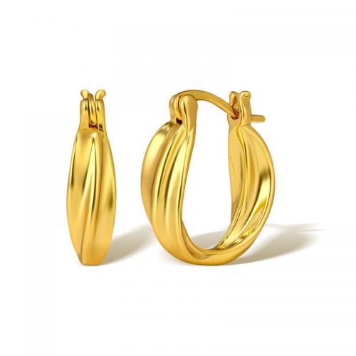 Prás Leverback Earring, óir fíor plated, do bhean, órga, Díolta De réir Péire