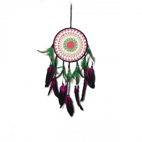 Moda Dreamcatcher, pluma, con Caña & Nylón & fundición, hecho a mano, para el hogar y la oficina, color mixto, 580mm, Vendido por UD