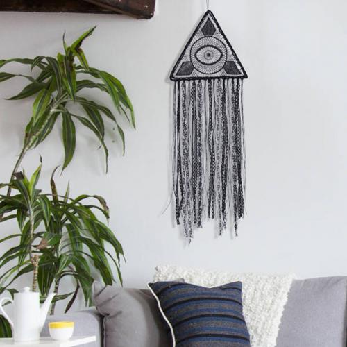 Mode Dreamcatcher, lacet, avec Fil de coton & fer, fait à la main, pour la maison et le bureau & styles différents pour le choix, plus de couleurs à choisir, Vendu par PC