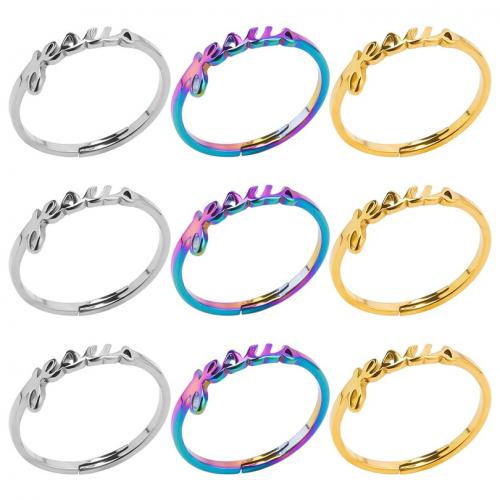 Stainless Steel Finger Ring 304 Stainless Steel Vacuum Ion Plating fashion jewelry & Unisex US Ring Sold By PC