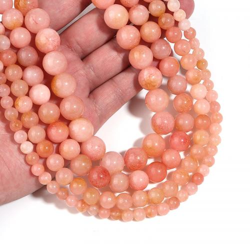 Sea Opal Beads Pink Opal Round DIY pink Sold Per Approx 38 cm Strand