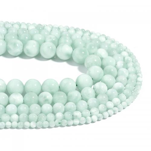 Perles amazonite, Angelite, Rond, DIY & normes différentes pour le choix, vert, Vendu par Environ 38 cm brin