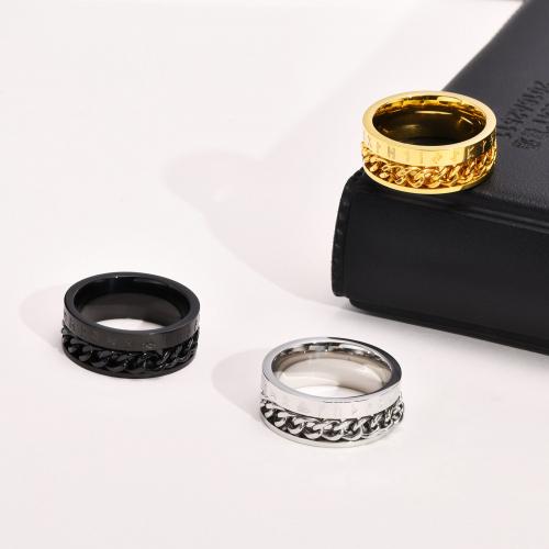 Stainless Steel Finger Ring 304 Stainless Steel plated fashion jewelry & for man nickel lead & cadmium free mm Sold By PC