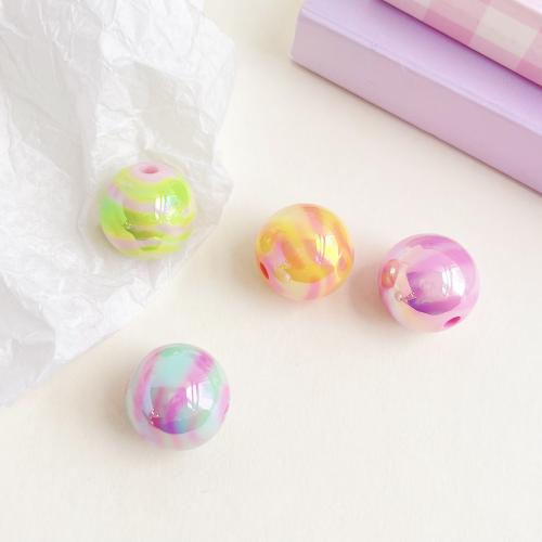 Acrylic Jewelry Beads Round DIY 15mm Sold By Bag