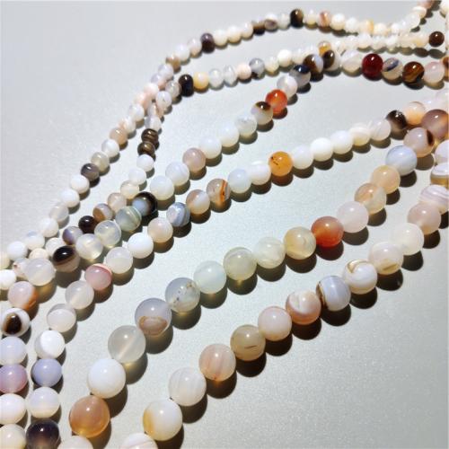 Φυσικό χάντρες Agate Lace, δαντέλα αχάτη, Γύρος, DIY & διαφορετικό μέγεθος για την επιλογή, μικτά χρώματα, Sold Per Περίπου 36-38 cm Strand