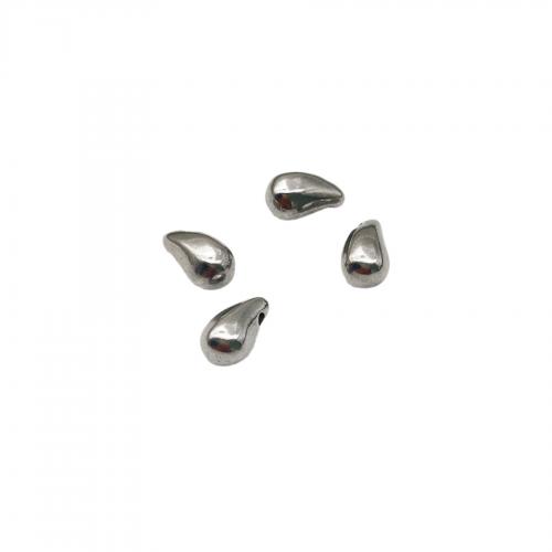 Acciaio inossidabile Extender catena di goccia, 304 acciaio inox, Lacrima, DIY & lucidatura macchina, 6.50x12mm, Foro:Appross. 1.3mm, Venduto da PC