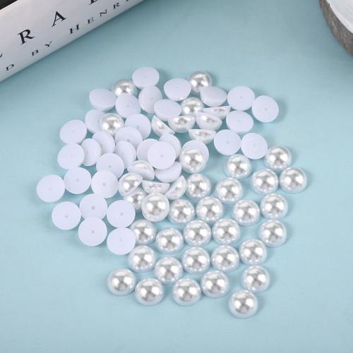 Plast Cabochons, ABS plast pärla, Dome, DIY & olika storlek för val, fler färger för val, Säljs av Bag