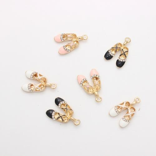 Zinc Alloy Enamel Pendants Shoes plated DIY Sold By PC