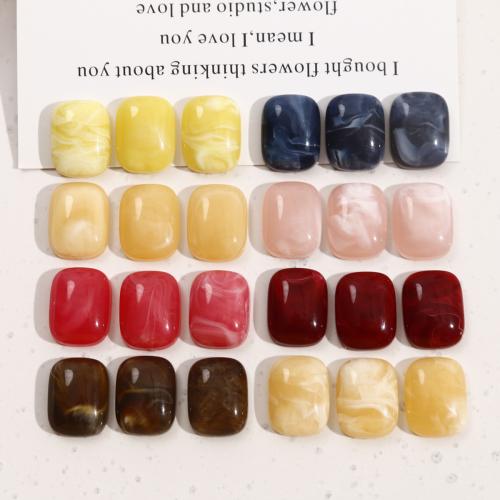 Acryl Cabochons, Rechteck, DIY, keine, 12x16mm, verkauft von PC