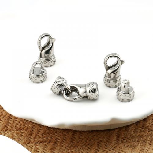 Stainless Steel Jewelry Clasp 316 Stainless Steel DIY original color Sold By Set