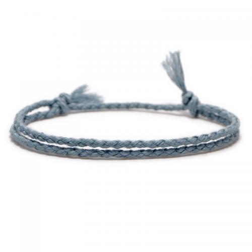 Chaîne tissée Bracelets, Tissu en coton, Réglable & bijoux de mode & pour femme, plus de couleurs à choisir, Longueur Environ 16-28 cm, 10PC/sac, Vendu par sac