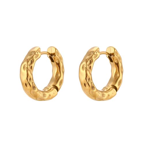 Stainless Steel Lever Back Earring 304 Stainless Steel Vacuum Ion Plating fashion jewelry & for woman golden Sold By Pair