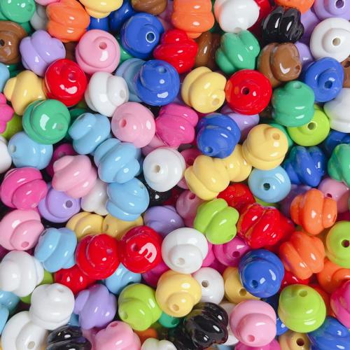 Grânulos de jóias de acrílico, acrilico, estufagem de verniz, DIY, Mais cores pare escolha, 16mm, Buraco:Aprox 3.5mm, 10PCs/Bag, vendido por Bag