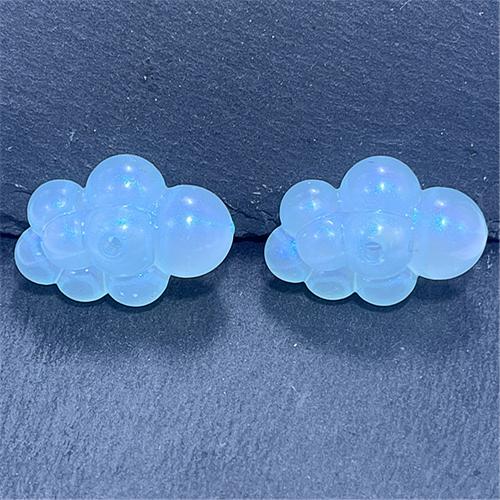 Perline acriliche Jewelry, acrilico, Cloud, DIY & luminoso, nessuno, 23x32mm, Appross. 93PC/borsa, Venduto da borsa