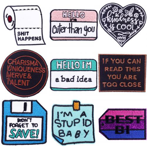 Patch de Costura -on, Algodão, DIY & tamanho diferente para a escolha, Mais cores pare escolha, 10PCs/Lot, vendido por Lot