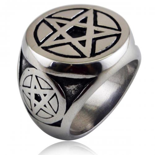 Titantium Steel Finger Ring, Titanium Steel, csiszolt, egynemű & különböző méretű a választás, az eredeti szín, nikkel, ólom és kadmium mentes, width:22mm,thickness:4mm, Által értékesített PC