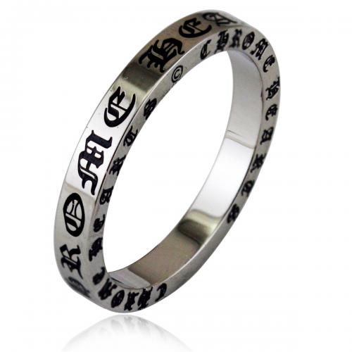 Titantium Steel Finger Ring, Titanium Steel, csiszolt, egynemű & különböző méretű a választás, az eredeti szín, nikkel, ólom és kadmium mentes, width:3mm,thickness:1.5mm, Által értékesített PC