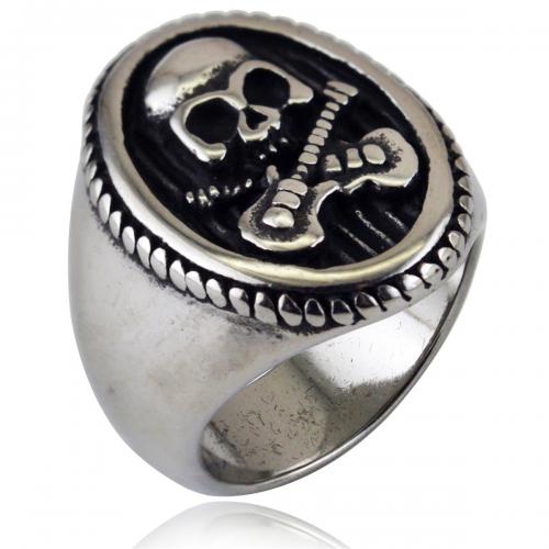 Anillo de dedo de Titantium Acero, Partículas de acero, pulido, Joyería & unisexo & diverso tamaño para la opción, color original, libre de níquel, plomo & cadmio, width:23mm,thickness:4mm, Vendido por UD