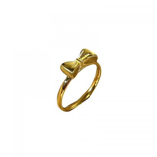 Titanium Staal Finger Ring, gold plated, verschillende grootte voor keus & verschillende stijlen voor de keuze & voor vrouw, Maat:6-9, Verkocht door PC