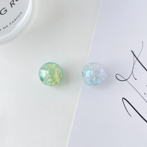 Plated Acrylic Beads Round UV plating DIY 16mm Sold By Bag