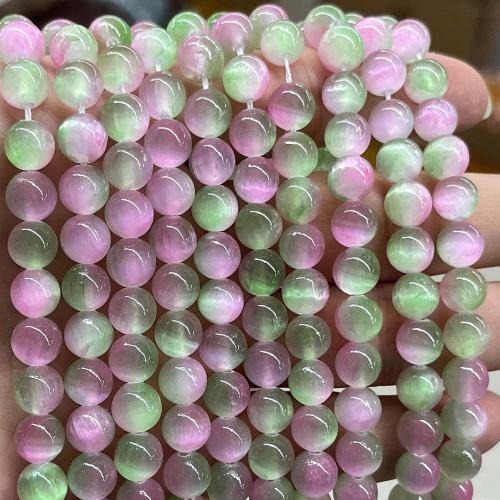 Grânulos de gemstone jóias, Pedra de gesso, Roda, DIY, cores misturadas, 8mm, Aprox 50PCs/Strand, vendido por Strand