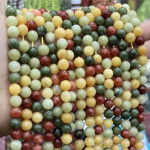 Gemstone Beads Round DIY mixed colors Sold By Strand